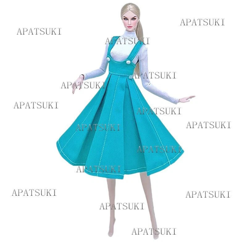 VETEMENTS Set abiti moda multistile per bambola 11 5" pantaloni top gonna abito