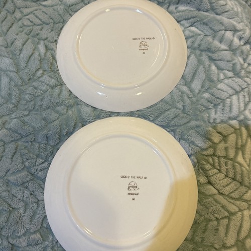 Salem China Cock O' The Walk Plates Set of 2 Vintage Rooster Weathervane MCM - Picture 6 of 11