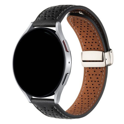 Uhrenarmband Für Samsung Galaxy Watch Ultra 47 Mm Klassisches Lederarmband : - Picture 3 of 18
