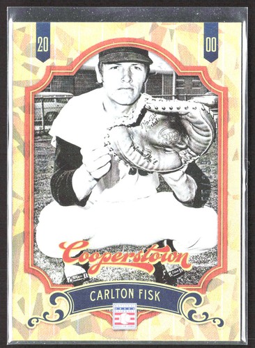 2012 Panini Cooperstown Carlton Fisk #45 Kristallkollektion SN Boston Red Sox