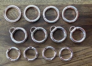 JTV Jewel School 12pc Large Spring Ring Clasp Kit Rose Gold Tone in 3 styles new