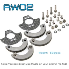 RhinoRC Carbon Fiber Counterweight Tungsten Steel Mounted For RC4WD Bully 2