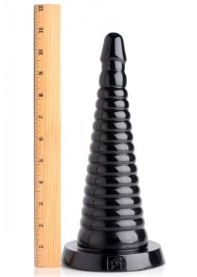 NEW* Giant Ribbed Anal Cone 11 Inch Long Massive anal plug