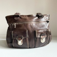 Vintage Roots Borwn Thick Leather Classic Shoulder Satchel
