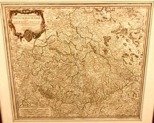 Landkarten Deutschland Kupferstichs VAUGONDY Basse/Obere Sachsen . Bj 1756