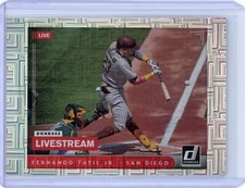 2021 Donruss Baseball Fernando Tatis Jr Livestream Vector Parallel - SD Padres