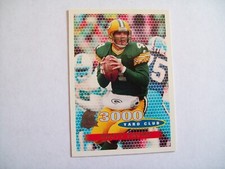 BRETT FAVRE 1996 GREEN BAY PACKERS NFL FOOTBALL TOPPS 3000 YARD CLUB #371 HOF