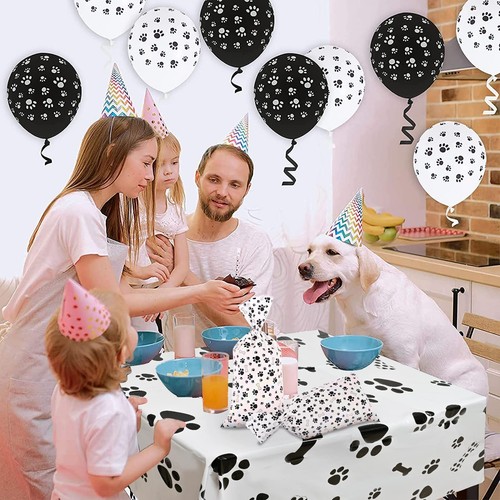 Lecferrarc 100 Pcs Dog Paw Bone Print Treat Bags Puppy Dog Cellophane Candy B... - Picture 6 of 7