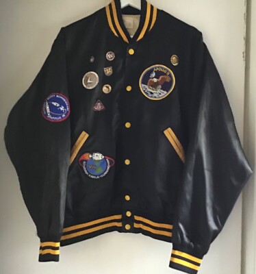 Vintage Apollo missions, Apollo 7- 17 emblems-insignias Bomber Jacket  1968-1975