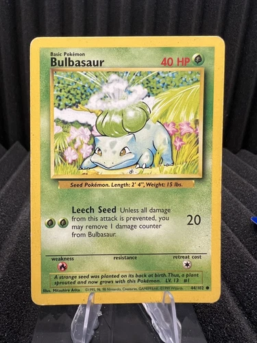 Bulbasaur 44/102 - Base Set Unlimited Edition - WOTC Pokemon HP