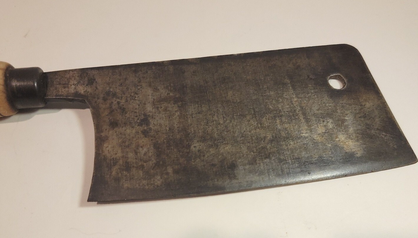 Vintage Cast Steel Meat Cleaver—12” Overall Length—6” Blade eBay