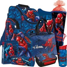 Spiderman Marvel Spinne Schulranzen Tornister Ranzen Rucksack Set Schultüte
