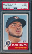 2019 Topps Living Set #256 Josh James RC Rookie PSA 10 Gem Mint SP Card