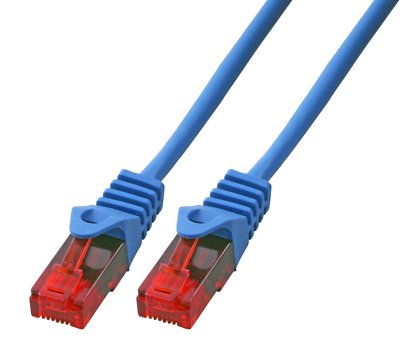 BIGtec 0,25m Gigabit Ethernet LAN Kabel Netzwerkkabel blau