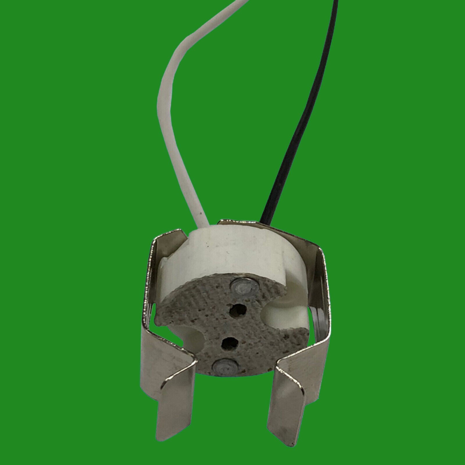 2x MR16 GU5.3 Ceramic Socket With Retaining Clip LED Halogen Fitting