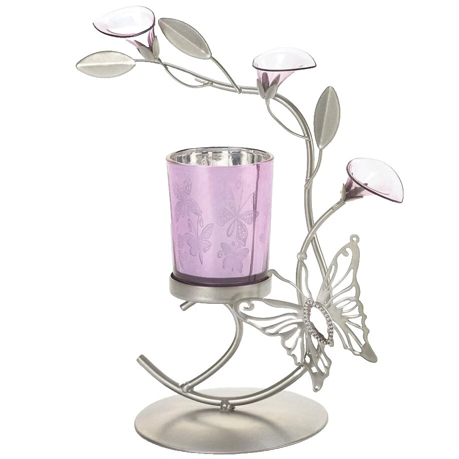 Glass Flower Candle Holders & Accessories