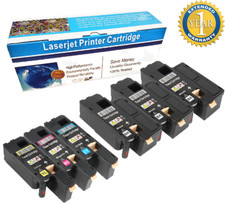 6 x Black Color Toner Set For Dell 1250 1250c 1350cnw 1355cnw C1760nw C1765nfw