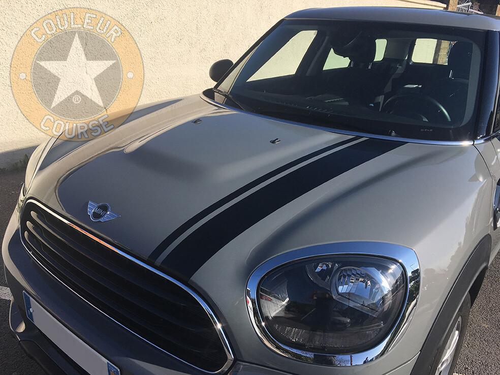 4 X BANDES CAPOT PORTES POUR MINI COUNTRYMAN ALL4 AUTOCOLLANT STICKER 4-x-bandes-capot-portes-pour-mini-countryman-all4-autocollant-sticker