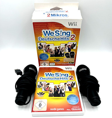 We Sing: Deutsche Hits 2- 2 Mikrofone Bundle (Nintendo Wii) Singspiel