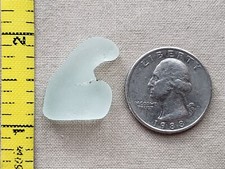 PURE BEACH SEA GLASS SURF TUMBLED SEAFOAM LIGHT GREEN FOAM OCEAN WAVES SHAPE D1