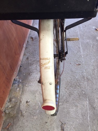 Vintage Triumph bicycle. Jack of Clubs. C/w Rare child seat - restoration needed - Picture 5 of 12