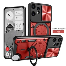 For Nothing CMF Phone 2 Pro, Hybrid Armor Slide Lens Camera Magnetic Cover Case