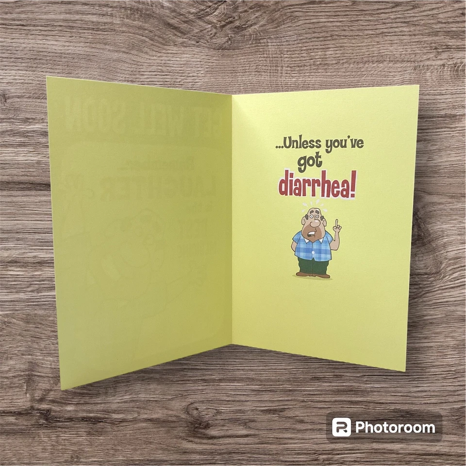 Aunty Acid Get Well Card Funny Humor Him Men Her Woman Friend Leanin Tree  - Image 2 of 2