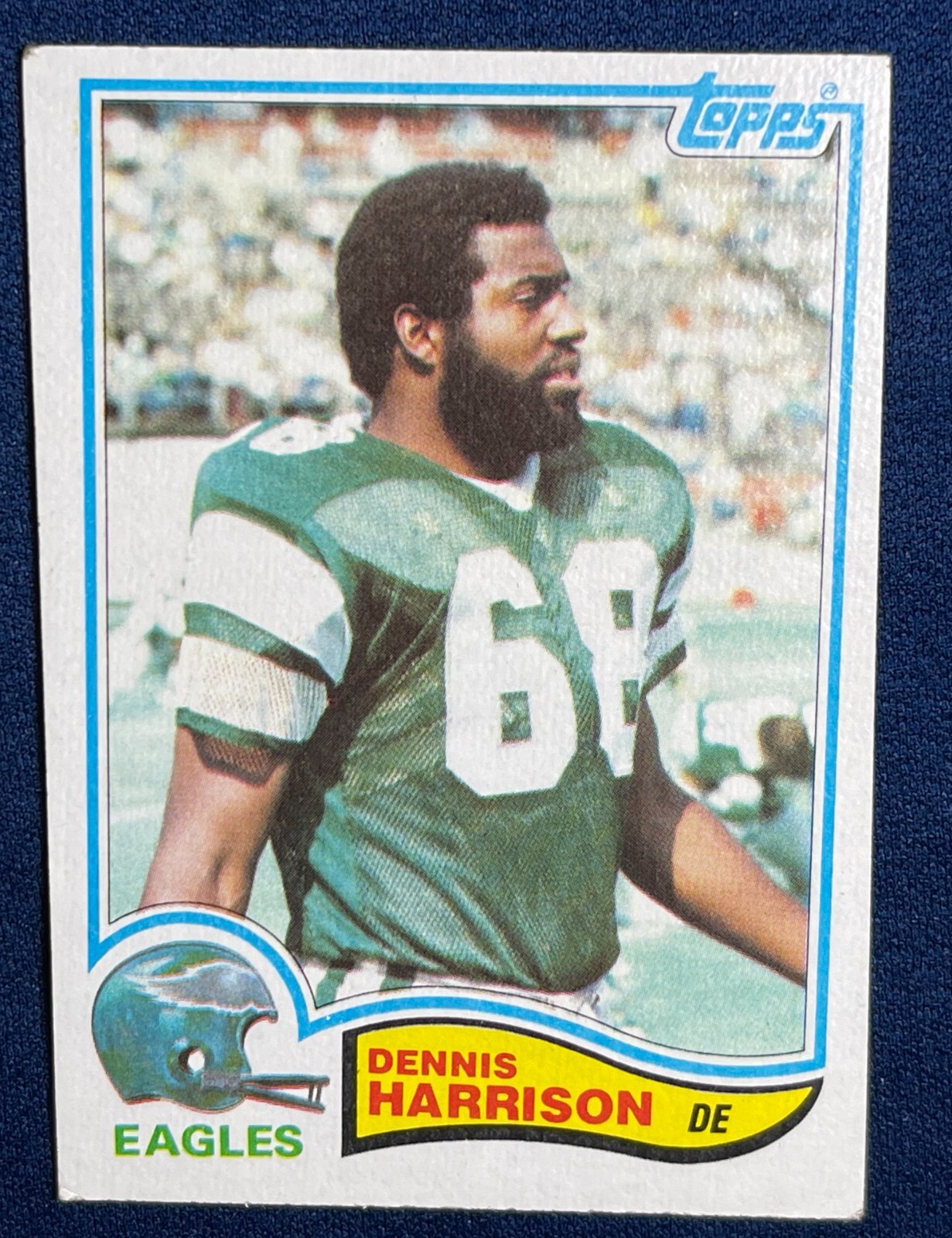 1982 TOPPS #446 DENNIS HARRISON (PHILADELPHIA EAGLES) FOOTBALL CARD