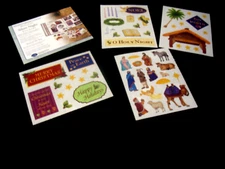 CREATIVE MEMORIES STICKER PACKS, Holiday Accent, Silent Night, Winter Medley