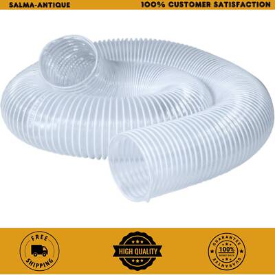 Durable Wire Hose For Leaf Lawn Vacuum Clear Flexible Reinforced 6  By 5 Feet