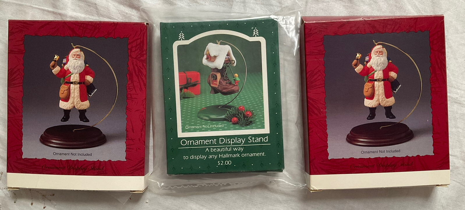 Hallmark Ornament Display Stand Lot 3 Wire Hanger 1985/1990 eBay