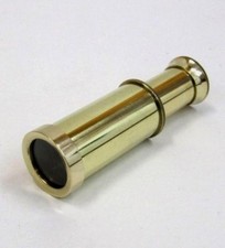 4.25" BRASS TELESCOPE - PIRATE - NAUTICAL- HAND HELD SPYGLASS - MARITIME - BOAT