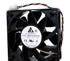 Delta QFR1212HE-00 12038 DC12V 6.4A 12CM 4-Pin Server Cooling Fan