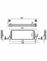 LadeluftküHler FüR VW Multivan T5 Transporter T5