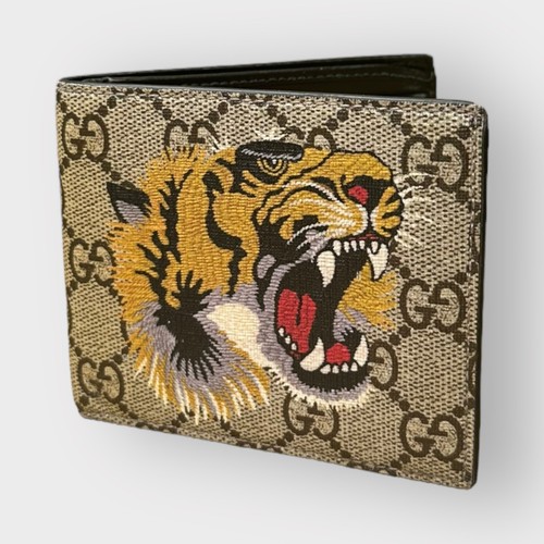0039□ Gucci GARDEN limited edition bi-fold wallet bat yellow New 