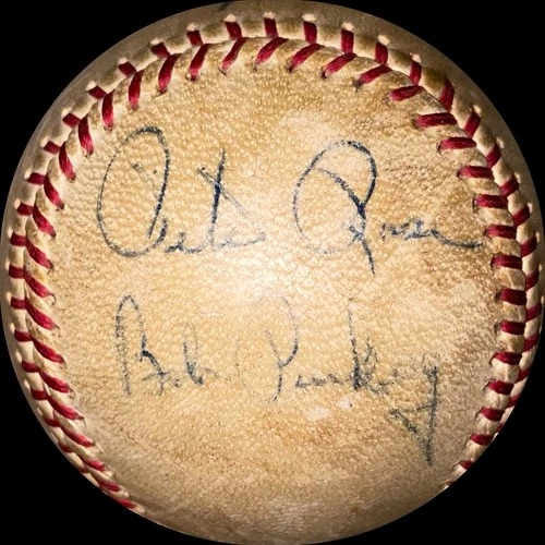 Pete Rose Rookie Era Signed Baseball C. 4/3/1964 Rare!