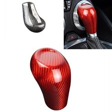 Für Chevrolet Camaro 16-24 Rot Kohlefaser Schaltknauf Kopfabdeckungsverkleidung