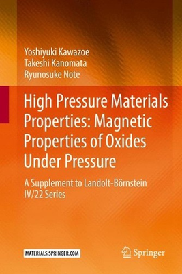 #ad #ad High Pressure Materials Properties: Magnetic Properties of Oxides Under Pressure $315.17