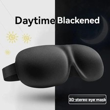 3D Sleep Eye Mask Light Blocking No Nose Pressure Soft Blackout
