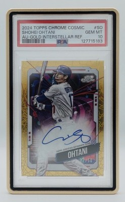 2024 Topps Cosmic Chrome SHOHEI OHTANI #CCASO Gold Interstellar Jersey Match /50