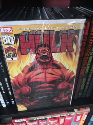 HULK #1 PAN DIMENSIONAL 3D EDITION RED HULK MARVEL COMICS WITH 3D GLASSES NM