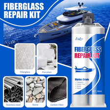 Marine Fiberglass Repair Kit - 100ml Fiberglass Resin Filler for Fiberglass B...