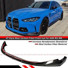 For 2021-2026 Bmw G80 M3 G82 G83 M4 Vt Style Real Carbon Fiber Front Bumper Lip