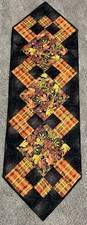 Handmade Quilted Table Runner/Topper  13" x 41" Fall colors