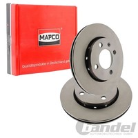 2X Mapco Bremsscheiben 239Mm BelÜFtet Vorne Passend FüR Seat Arosa VW Lupo Polo