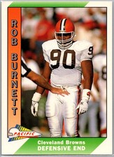 1991 Pacific #91 Rob Burnett Rookie Cleveland Browns