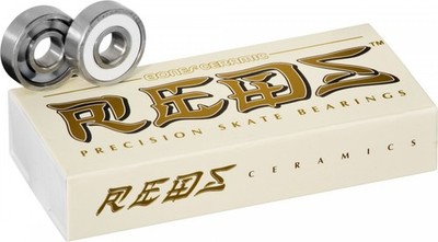 Bones Super REDS ceramic Roller Skate Bearings 8mm (16 pack)
