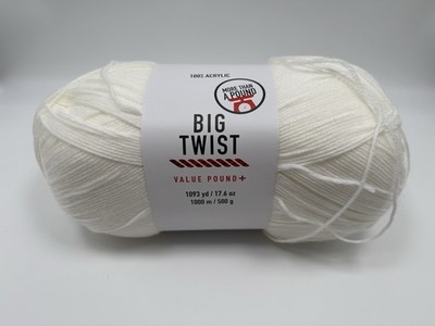 BIG TWIST VALUE POUND - WHITE - 500G/1093YDS - ACRYLIC