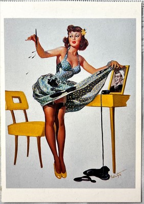 1996 Joyce Ballantyne Postcard   'Just an Inkling' Pin-Up Humor