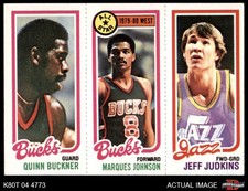 1980 Topps Quinn Buckner / Marques Johnson / Jeff Judkins 147 / 2 / 68 7 - NM